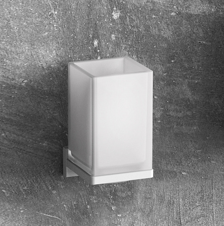 Стакан Colombo Look B1602.BM подвесной, белый матовый