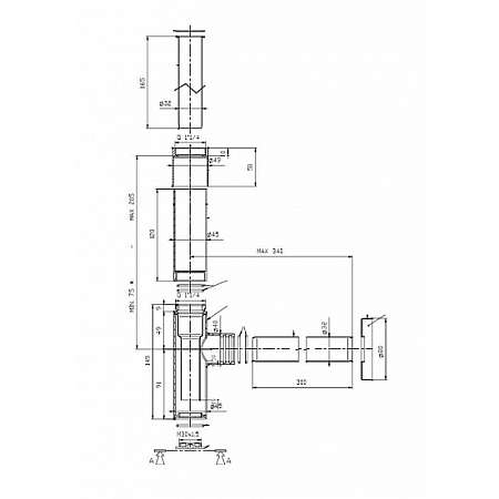 Сифон Roca Totem 506403110 для раковины, хром