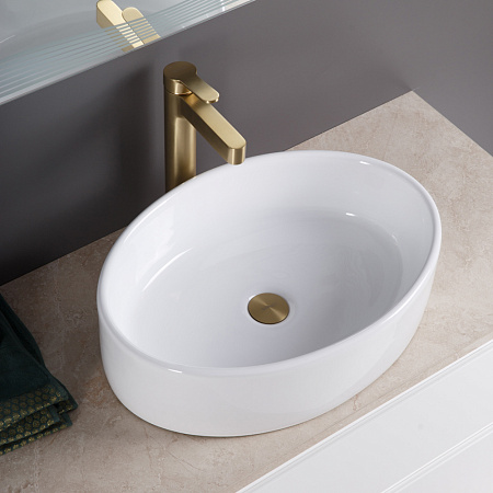 Раковина накладная BelBagno BB1049 35x49x14 белый