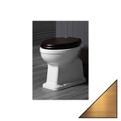 Унитаз приставной Simas Londra LO911bi горизонтальный выпуск, орех/бронза