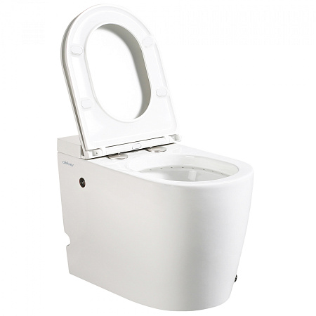 Унитаз приставной ABBER Bequem AC1114P с импульсным смывом, белый