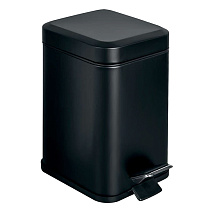 Ведро для мусора с крышкой и педалью Colombo Black&White B9210.NM объем 3л, черный матовый Ведро для мусора с крышкой и педалью Colombo Black&White B9210.NM объем 3л, черный матовый