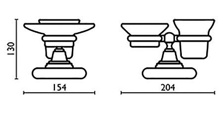 Мыльница Bagno & Associati Canova CA77292 BR