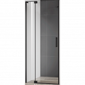 Душевая дверь в нишу Cezares Slider SLIDER-B-1-70/80-C-NERO прозрачное стекло