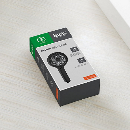 Душевая лейка IDDIS SpaHome SPA3F0Bi18 черный