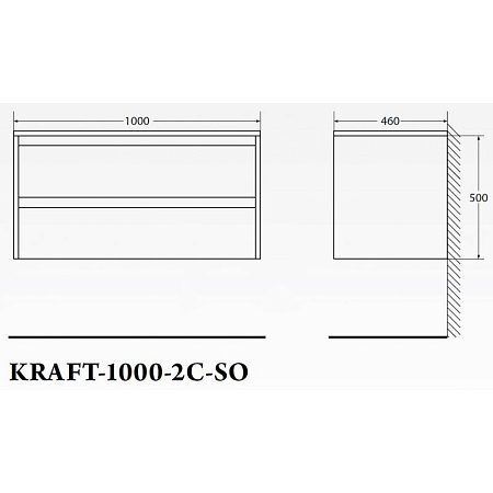 Тумба с раковиной BelBagno Kraft KRAFT-1000-2C-SO-RT 100 rovere tabacco