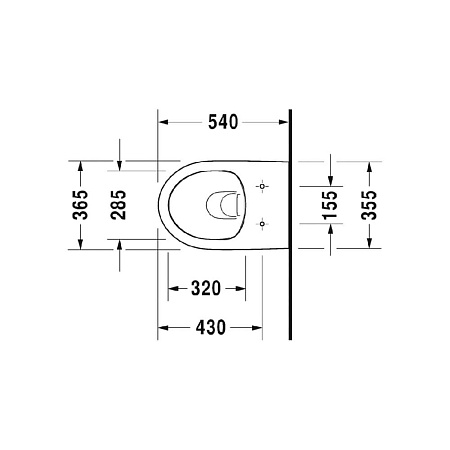 Чаша для подвесного унитаза Duravit DuraStyle 2562090000 белый