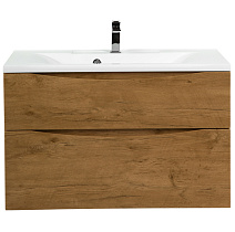 Тумба с раковиной BelBagno Marino MARINO-H60-900-2C-SO-RN-P + BB900/450-LV-MR-PR 90 rovere nature