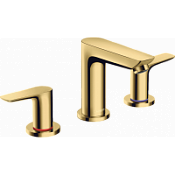 Смеситель Hansgrohe Talis E 71733990 для раковины, на 3 отверстия, полированное золото