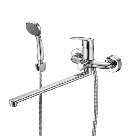 Смеситель для ванны с длинным изливом Milardo Simp SIMSB02M10 хром