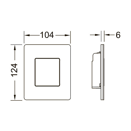 Кнопка смыва Tece TECEsolid Urinal 9242435 черный матовый