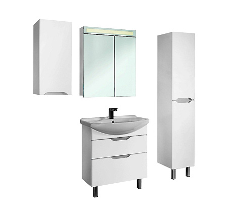 Тумба с раковиной Dreja Laguna Plus 75 белая