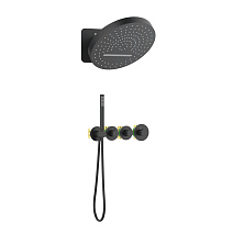 Душевой комплект Timo Saona SX-2329/03SM черный матовый Душевой комплект Timo Saona SX-2329/03SM черный матовый