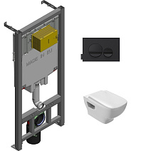 Комплект унитаз Jacob Delafon Struktura E21750RU-00 + инсталляция + кнопка + крышка Комплект унитаз Jacob Delafon Struktura E21750RU-00 + инсталляция + кнопка + крышка