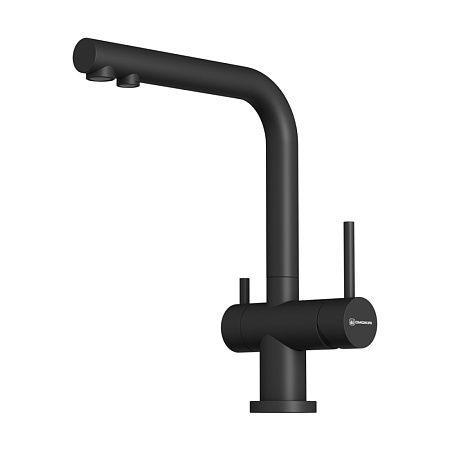 Смеситель Omoikiri Nagano-P-BL 4974047 для кухонной мойки, черный