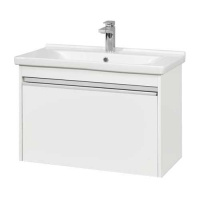 Тумба с раковиной Aquaton Капри 1A230201KP010 80 белый глянец