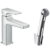Смеситель с гигиеническим душем Hansgrohe Metropol 32522000 для раковины, хром