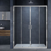 Душевая дверь Vincea Alpha VDS-3AL2180MT 180x190 текстурное/хром