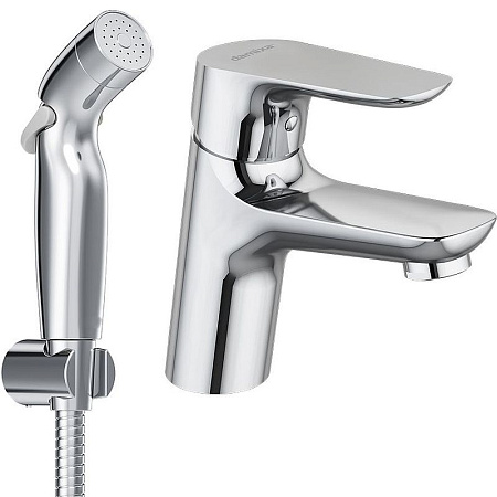 Смеситель с гигиеническим душем Damixa Jupiter 770300001 для раковины, хром