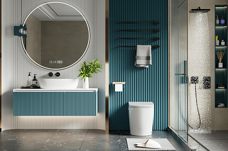 Унитаз приставной ABBER Bequem AC1114P с импульсным смывом, белый