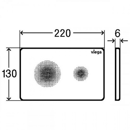 Кнопка смыва Viega Visign for Style 25 774356 белый