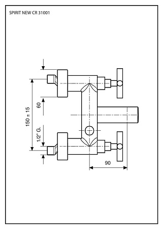 Смеситель Emmevi Spirit New 31001/OR для ванны, золото