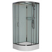 Душевая кабина Frank F400/1 М Brilliant 100x100 стекло матовое, хром