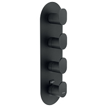 Термостат Nobili Up UP94104BM для ванны с душем, черный матовый