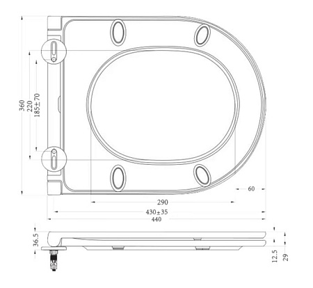 Крышка-сиденье для унитаза BelBagno BB870SC микролифт