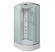 Душевая кабина Niagara Classic NG-33094-14LG 100x90x215 стекло матовое/профиль серебро