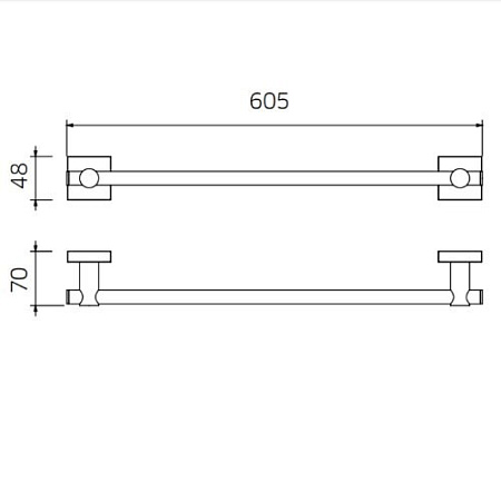 Полотенцедержатель Palazzani 99436410 60 хром