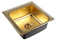 Мойка кухонная Zorg Inox Pvd SZR 5050 BRONZE бронза