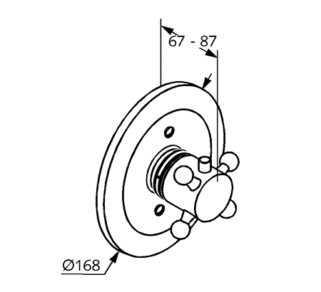 Термостат Kludi Adlon 517194520 для душа, латунь