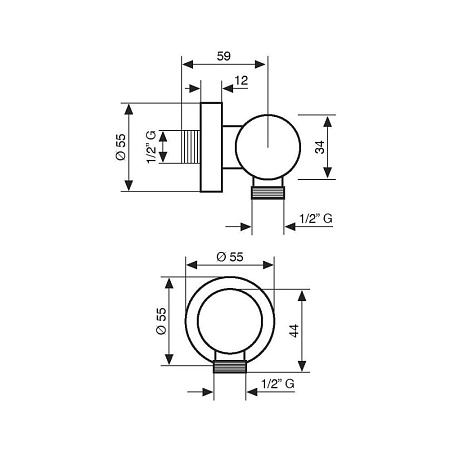 Шланговое подключение Emmevi C06908/OR золото