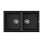 Кухонная мойка Omoikiri Tedori 86-2-BL 51x86x20 черный