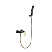 Смеситель Boheme Venturo 383-B для ванны с душевым гарнитуром, золото/черный