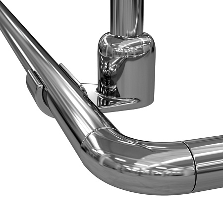 Карниз WasserKRAFT Dinkel SC-469090 для ванны хром