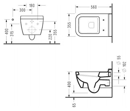 Унитаз подвесной Serel Rita RT15