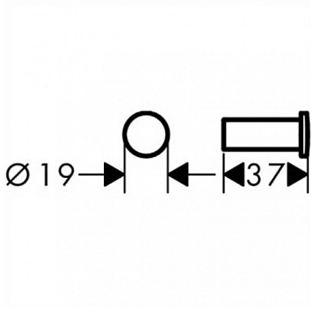 Крючок Hansgrohe Logis Universal 41711000 хром