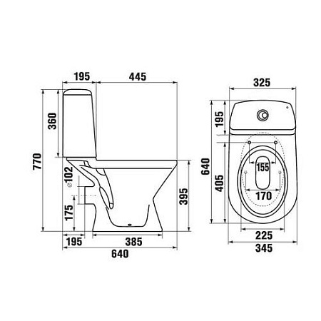 Унитаз-компакт Jika Era 8245330000001