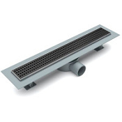 Душевой лоток Esbano Eco E-NICE-50MB с решёткой, черный матовый