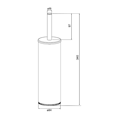Ершик IDDIS  BRUWT0i47 белый