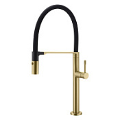 Смеситель Boheme Uno 114-MG для кухонной мойки, золото матовое