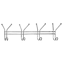 Планка с 4-мя крючками Milardo Без серии 003W000M41 хром