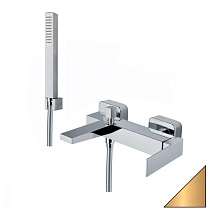 Смеситель Fiore Kube 100OZ8552 для ванны с душем, матовое золото