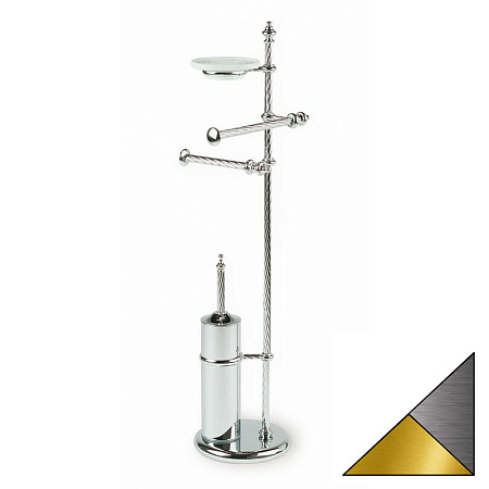 Стойка с аксессуарами Stil Haus Giunone G697(02) хром/золото