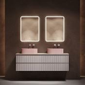 Мебель для ванной со столешницей Sancos Snob R 160 SNR80SM+TT160A2 Doha Soft/Kreman