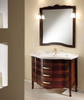 Мебель для ванной Tiffany World Armony 112 напольная, мокко, ручки бронза