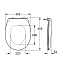 Крышка-сиденье Grohe Bau Ceramic 39492000 быстросъемное без микролифта, белый - фото 3