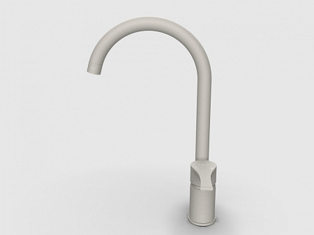 Смеситель GPD Atros MTE65-KG для кухонной мойки, кремовый